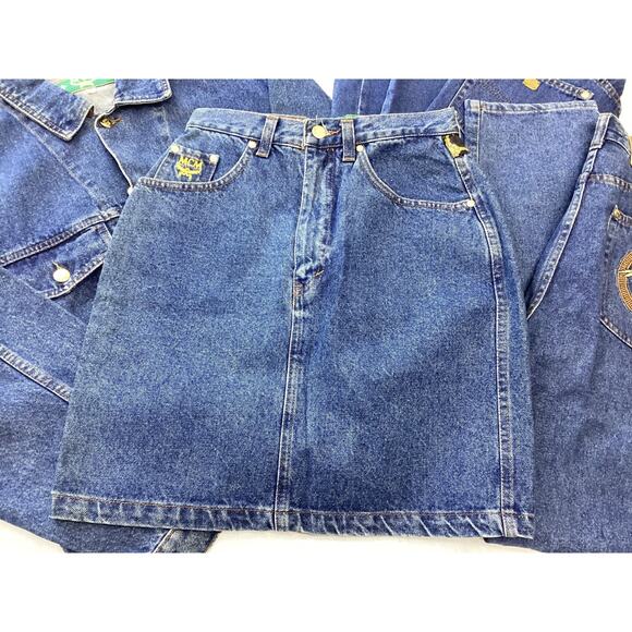 MCM Denim Women (1 Denim Jacket (S), 2 Pants (27), 1 Skirt (M)) 4-Piece Set - Picture 3 of 6